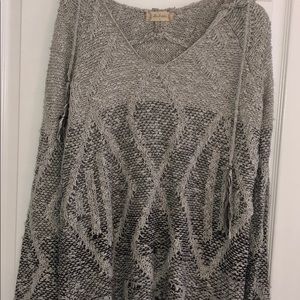 Gray tribal sweater